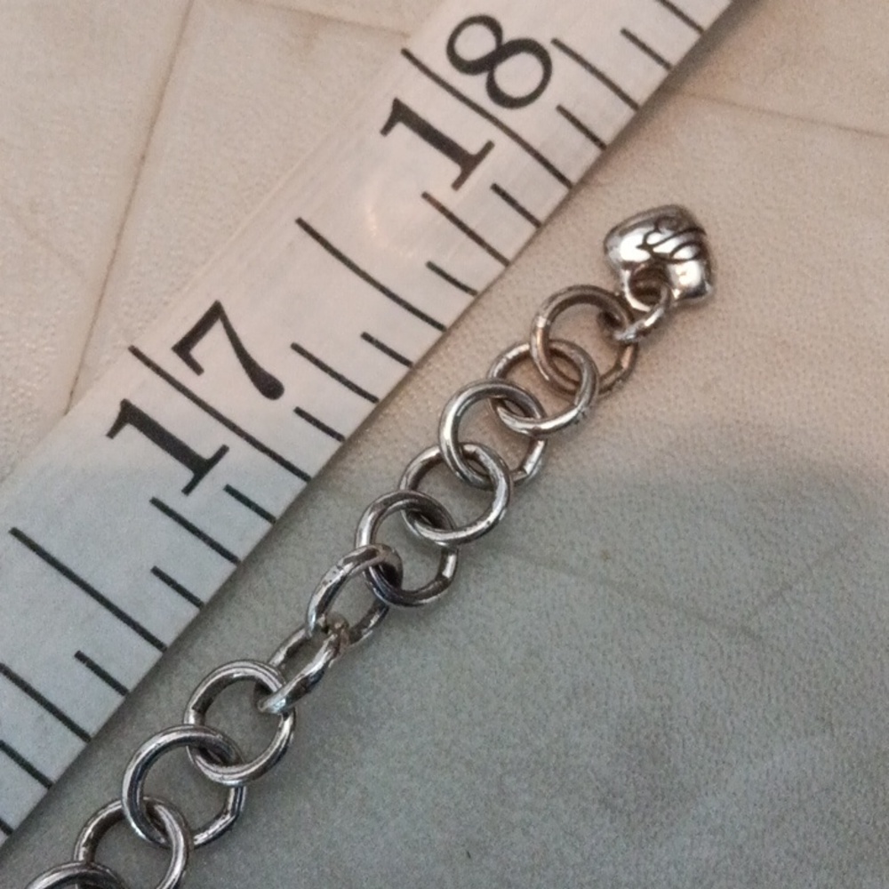 Brighton Silver Tone Cross Double Sided Pendant Necklace. - Picture 4 of 6